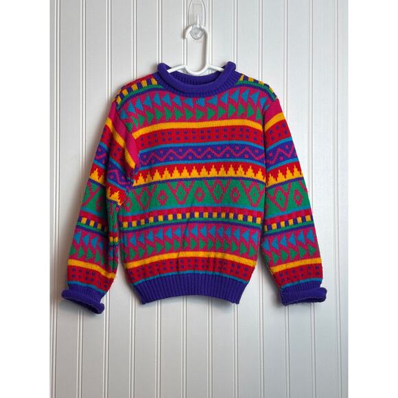 Vintage Kids Rolled Cuff Sweater - Picture 1 of 2